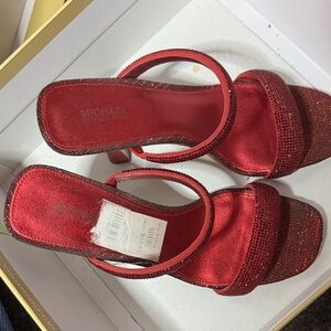 Michael Kors Glittering Red Heels